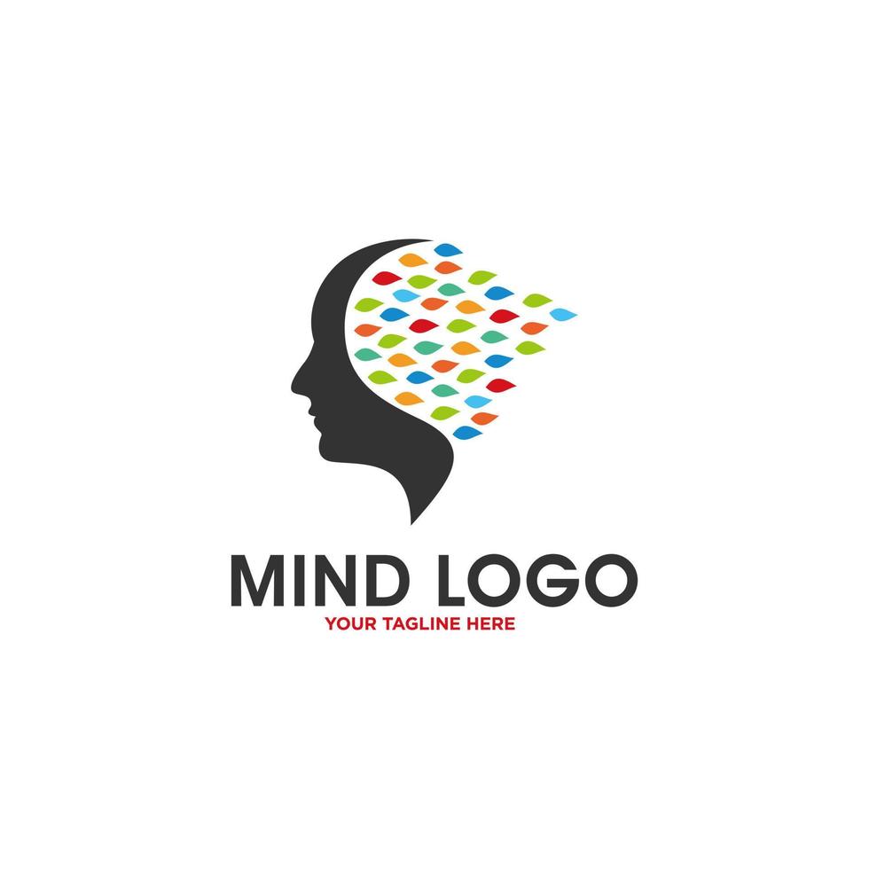 Human Mind Logo Vector Template