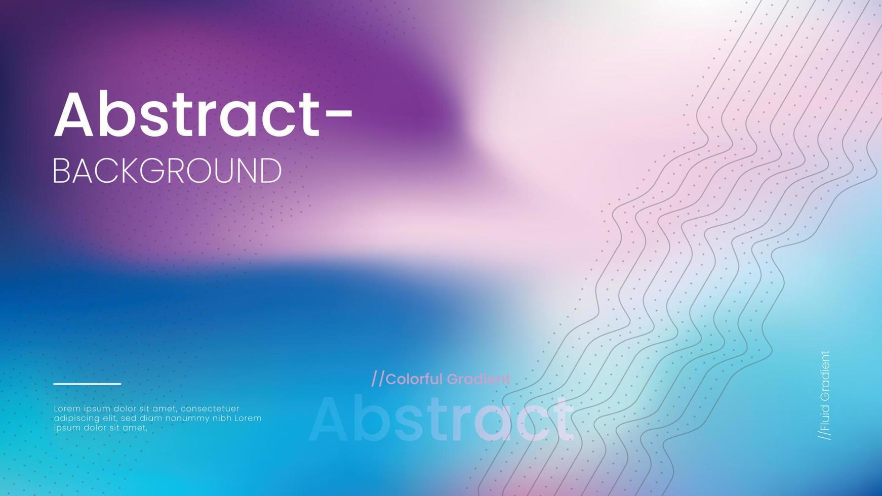 Abstract background with purple and blue blurred gradients vector