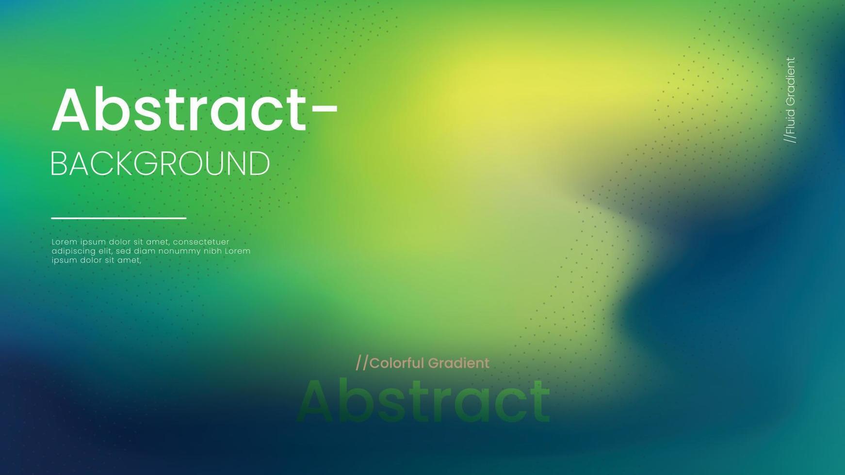 Abstract background with green and blue blurred gradients vector