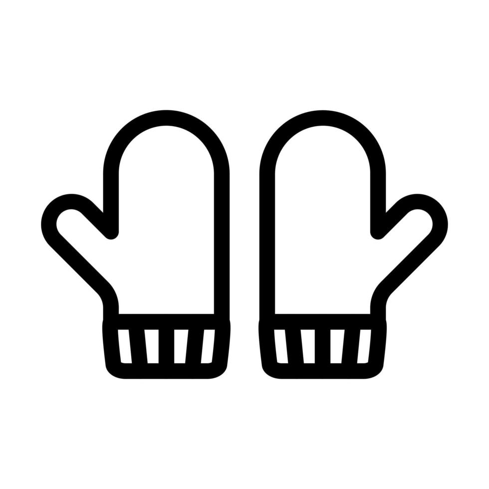 Mitten Icon Design vector