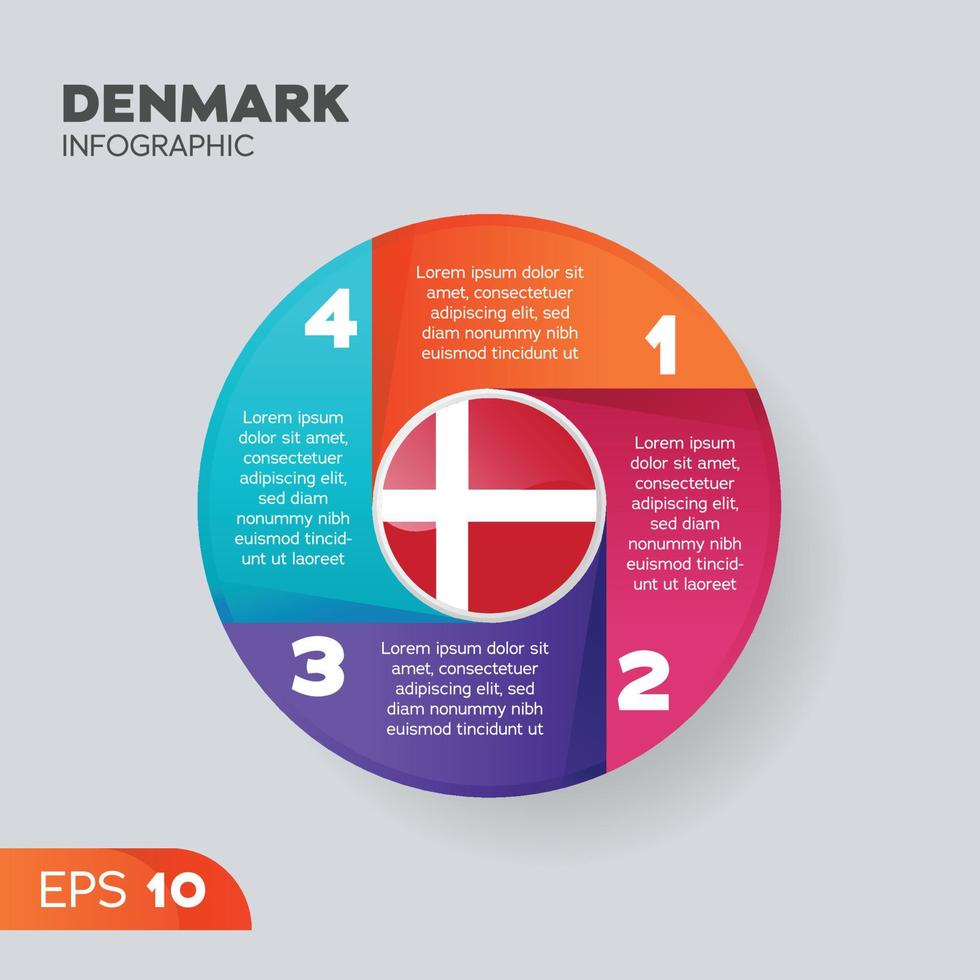 Denmark Infographic Element vector