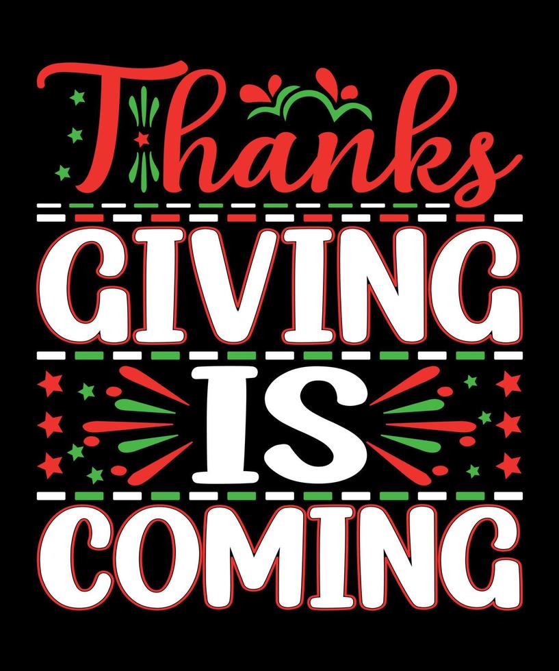 Thanksgiving is Coming vector