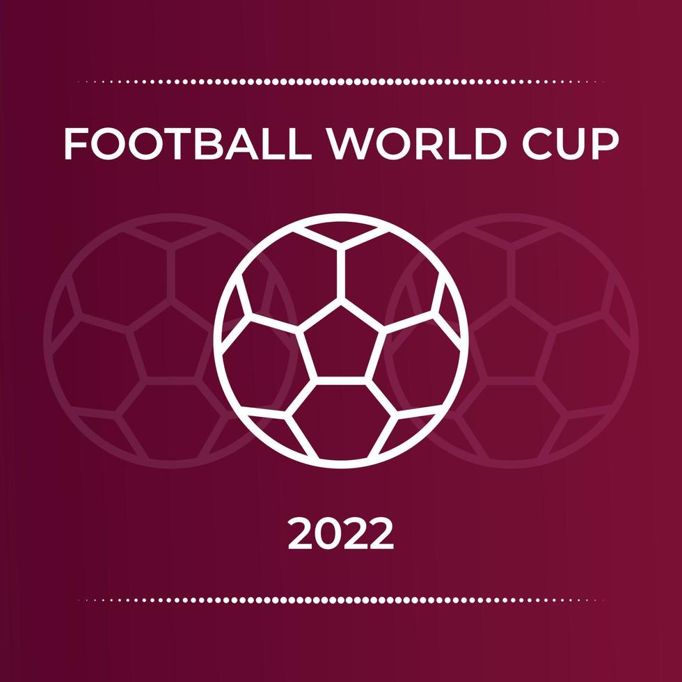 fondo de la copa mundial de fútbol qatar 2022, accesorios, tarjeta de puntuación, diseño de temporizadores de cuenta regresiva vector