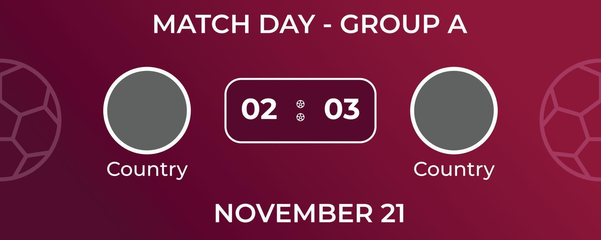 football world cup qatar 2022 background, fixtures, scorecard, countdown timers design 12949630 Vector Art at Vecteezy