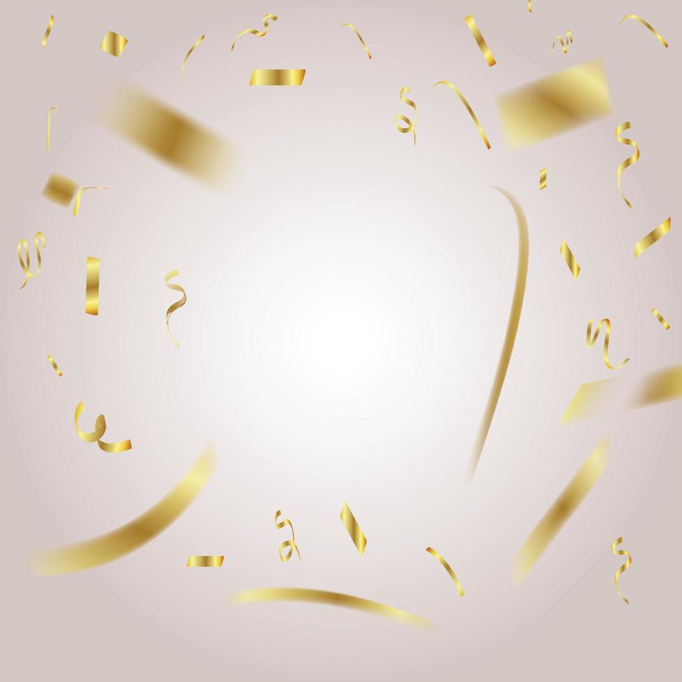 grand openning with gold convetti decorating it vector