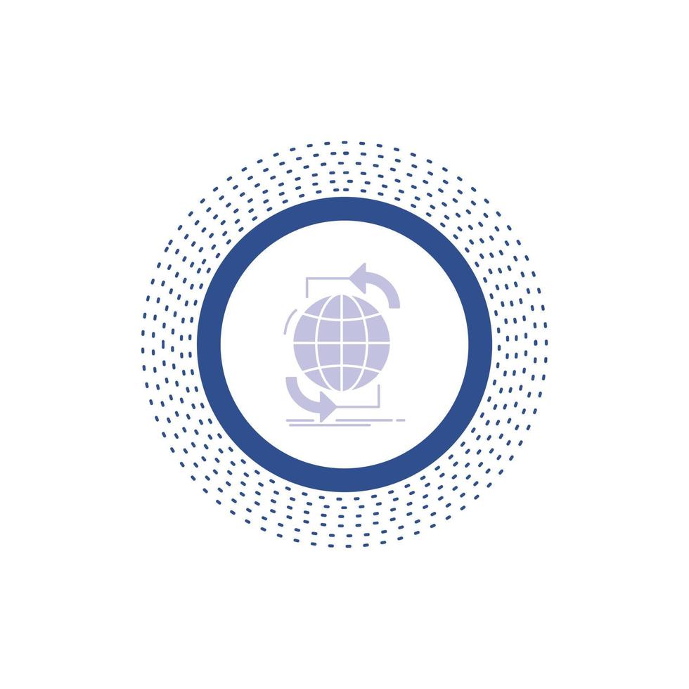 Connectivity. global. internet. network. web Glyph Icon. Vector isolated illustration
