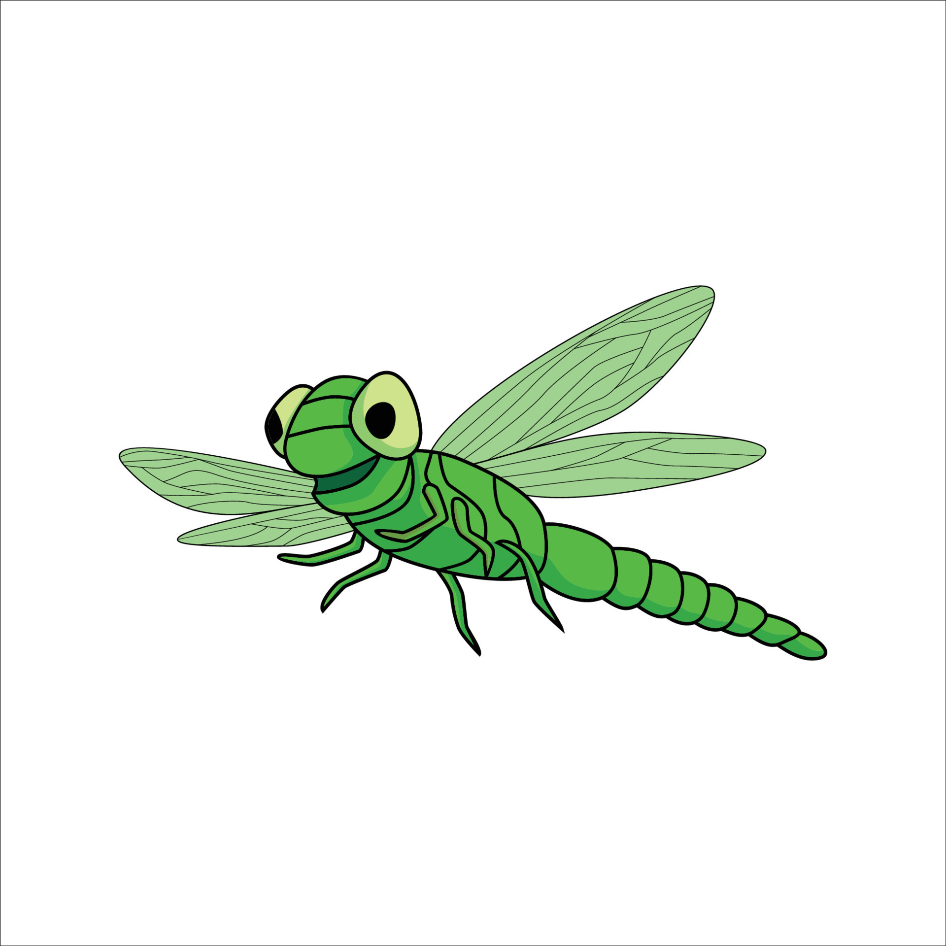 dragonfly cartoon design illustration. insect icon, sign and symbol.  12950459 Vector Art at Vecteezy