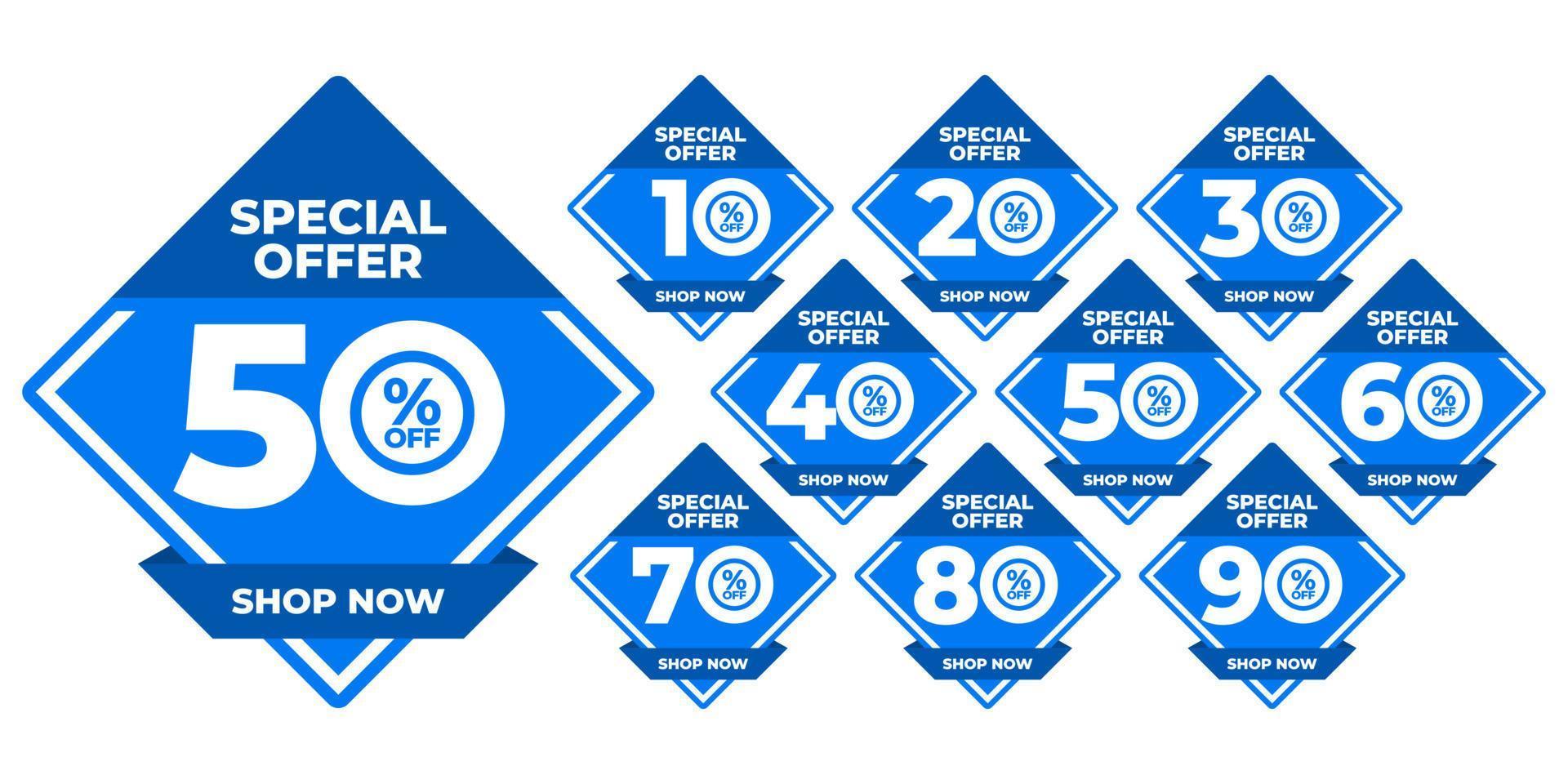 Sale tags set vector badge Special offer and discount promotion big mega flash sale
