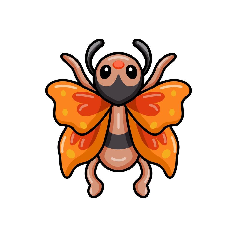 Cute little butterfly cartoon flying 12950889 Vector Art at Vecteezy