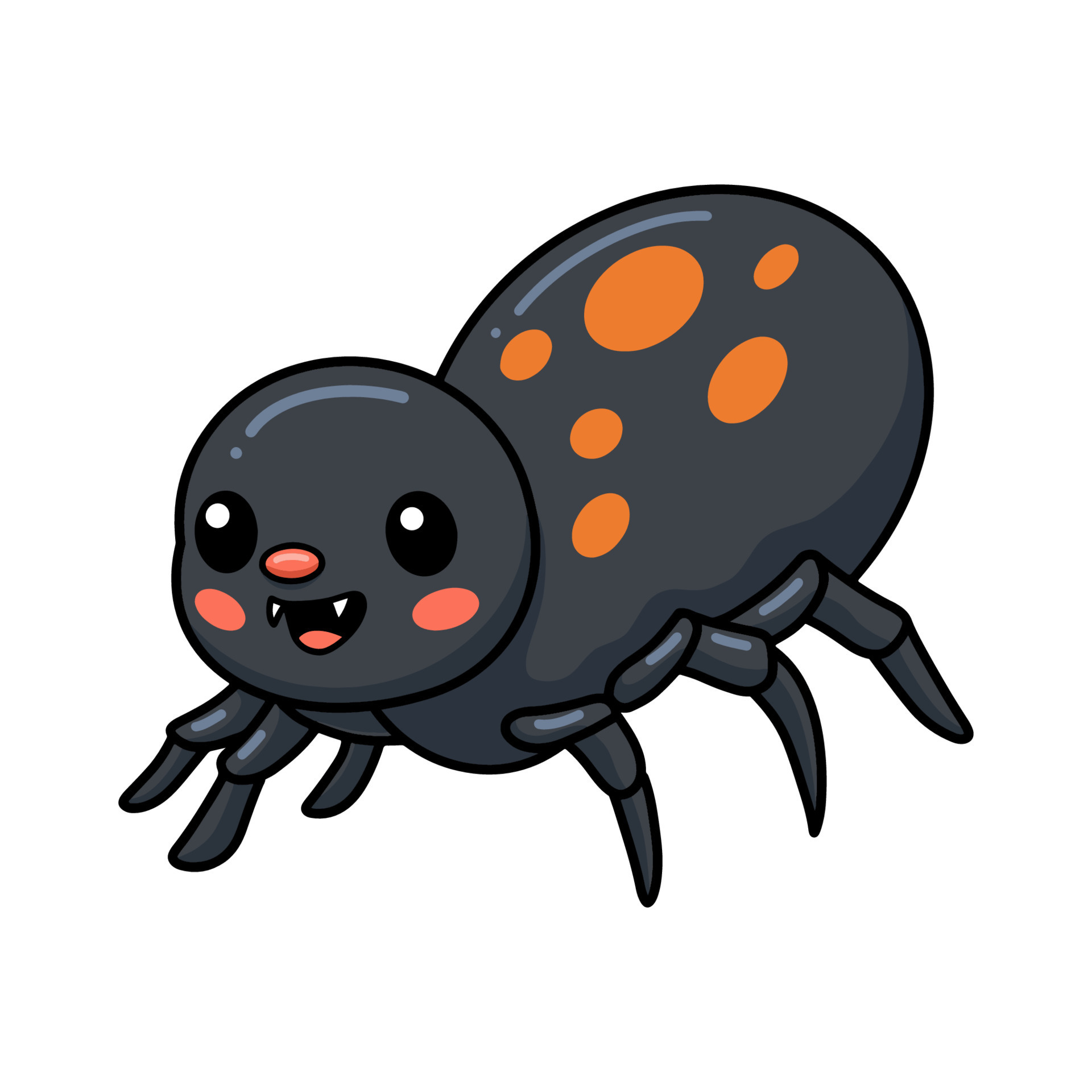 Cute little black spider cartoon 12950906 Vector Art at Vecteezy Cute little black spider cartoon 12950906 Vector Art at Vecteezy