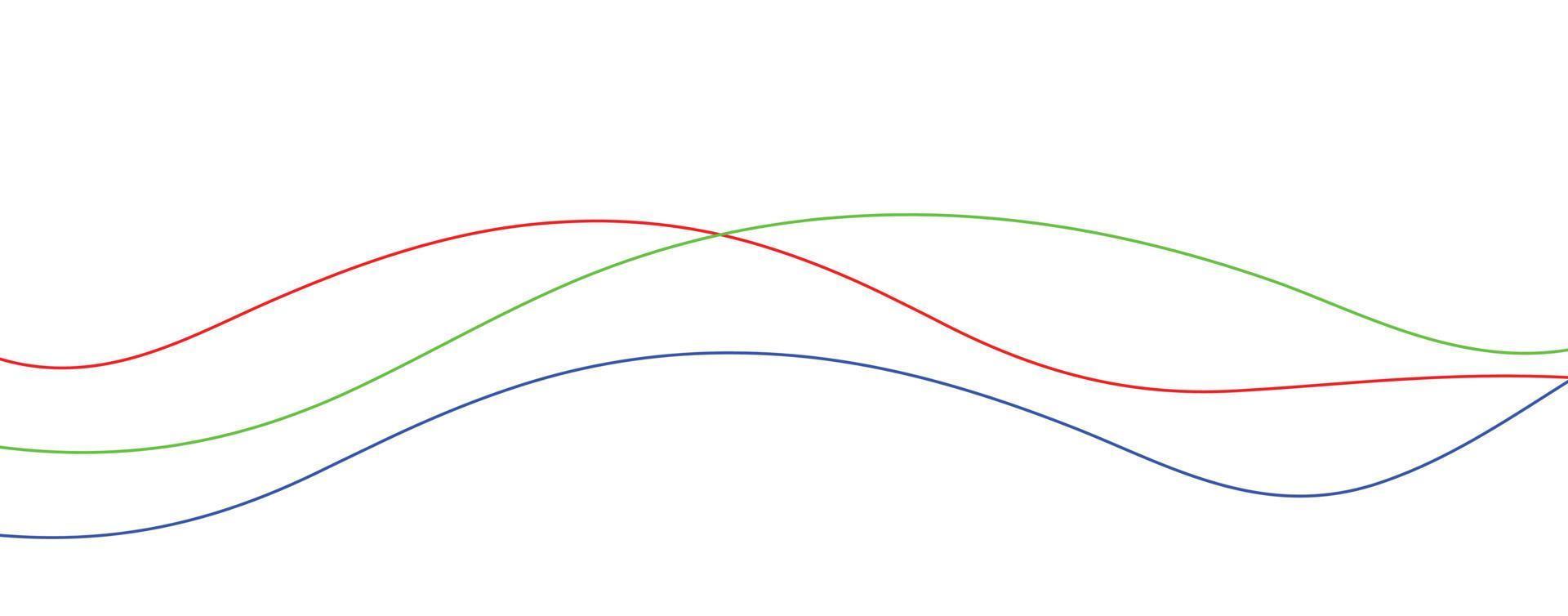 Curve wave seamless pattern. Line art striped graphic template vector