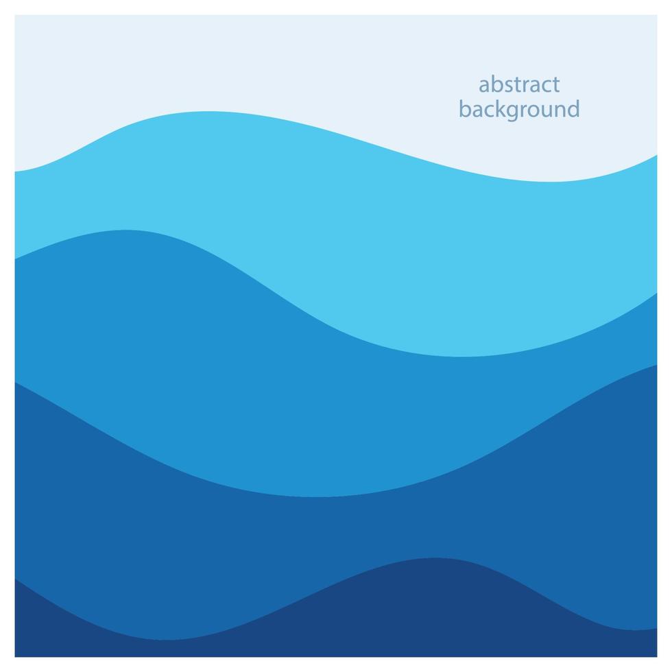 Abstract beach wave background design with blue vector combination, concept design for book cover, wallpaper, swimming pool, marine, lake