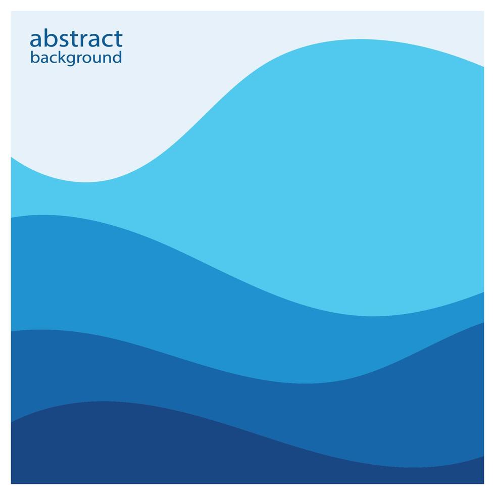 Abstract beach wave background design with blue vector combination, concept design for book cover, wallpaper, swimming pool, marine, lake