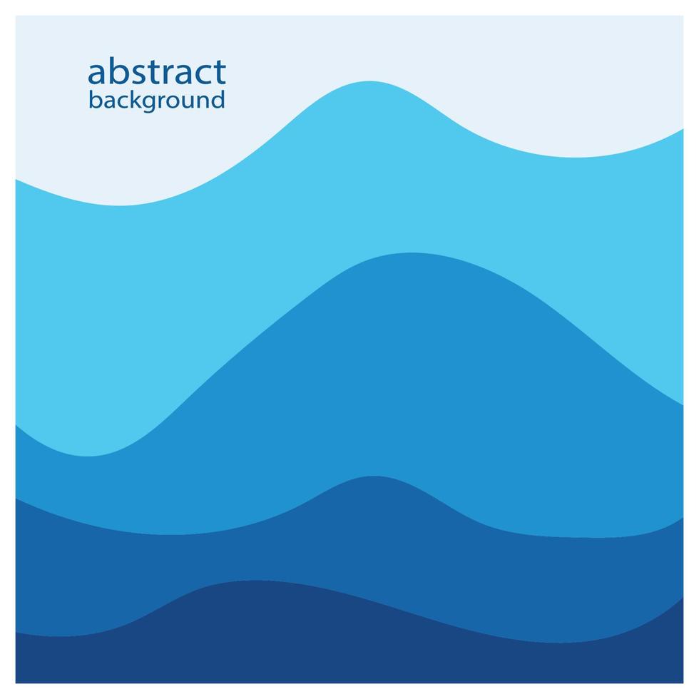 Abstract beach wave background design with blue vector combination, concept design for book cover, wallpaper, swimming pool, marine, lake