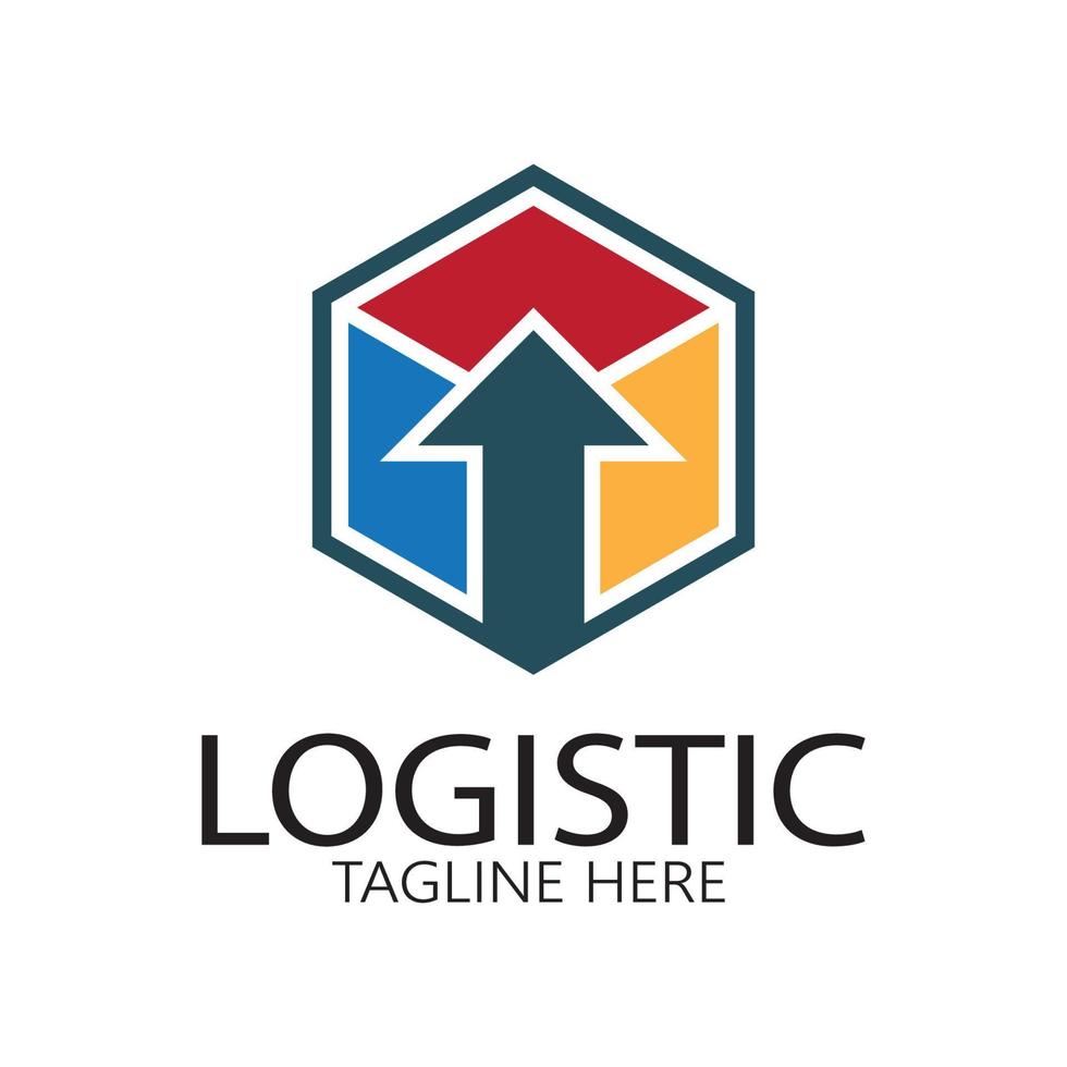 logistics logo icon illustration vector design  distribution symbol  delivery of goods  economy  finance