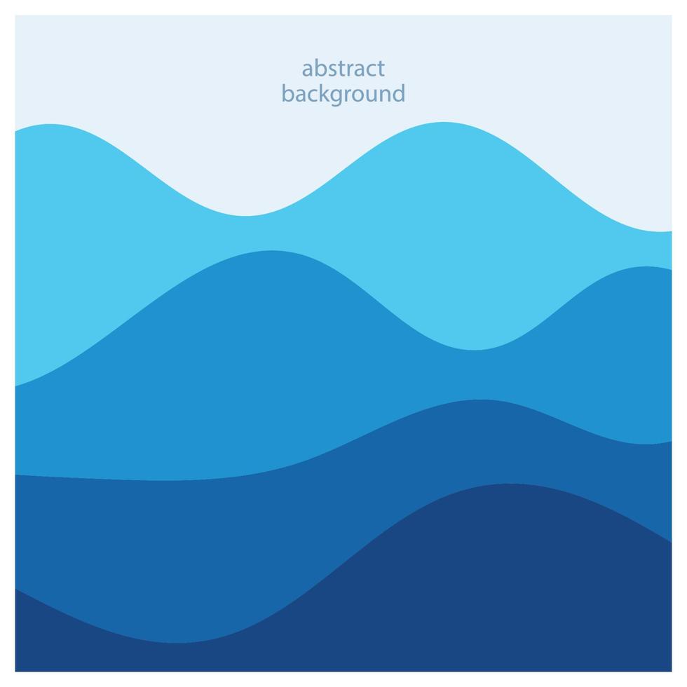 Abstract beach wave background design with blue vector combination, concept design for book cover, wallpaper, swimming pool, marine, lake
