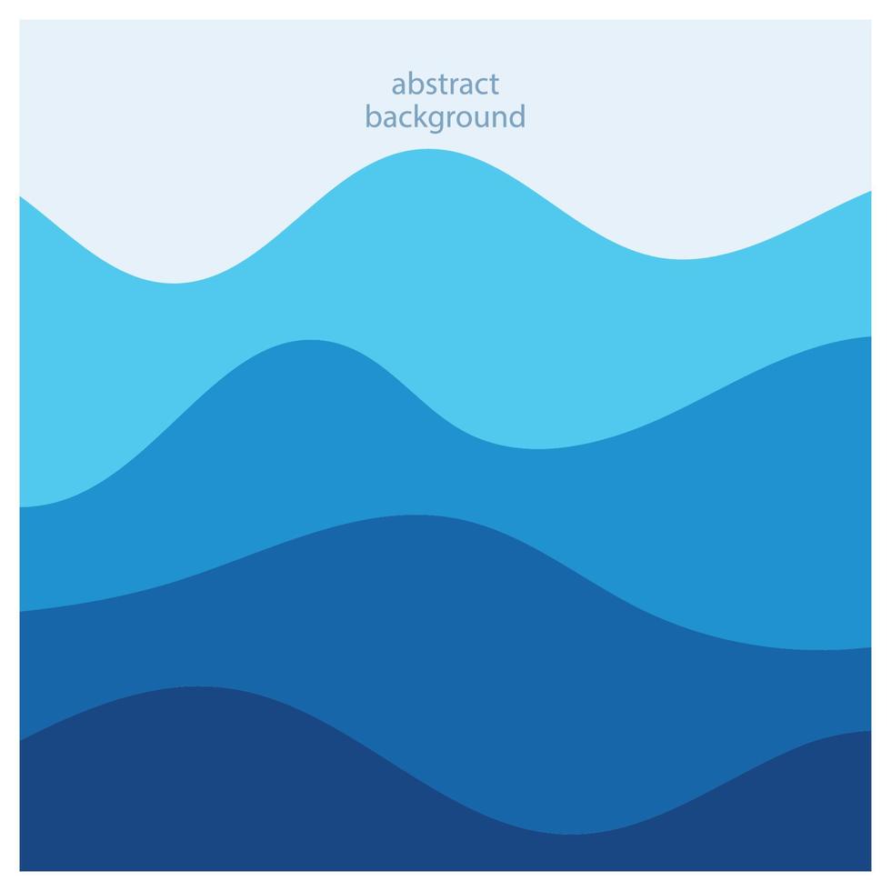 Abstract beach wave background design with blue vector combination, concept design for book cover, wallpaper, swimming pool, marine, lake