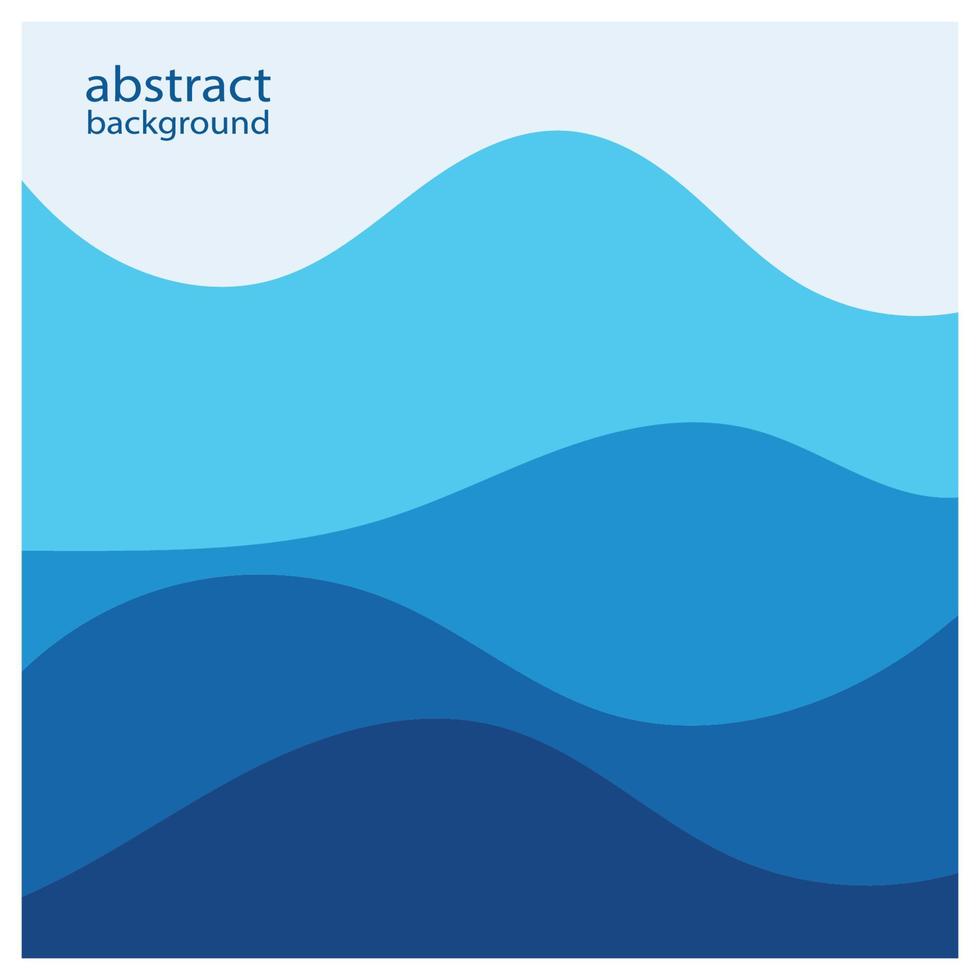 Abstract beach wave background design with blue vector combination, concept design for book cover, wallpaper, swimming pool, marine, lake
