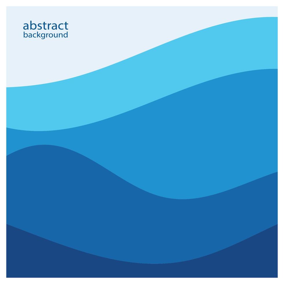 Abstract beach wave background design with blue vector combination, concept design for book cover, wallpaper, swimming pool, marine, lake