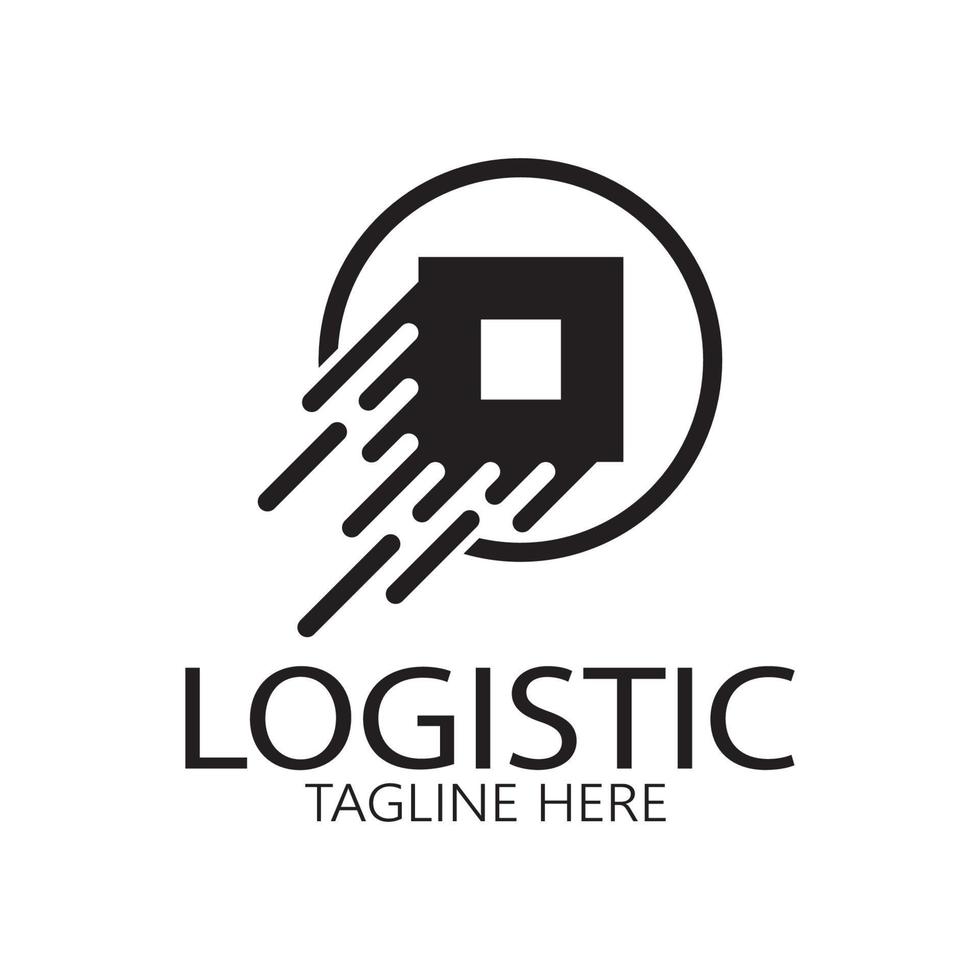 logistics logo icon illustration vector design  distribution symbol  delivery of goods  economy  finance