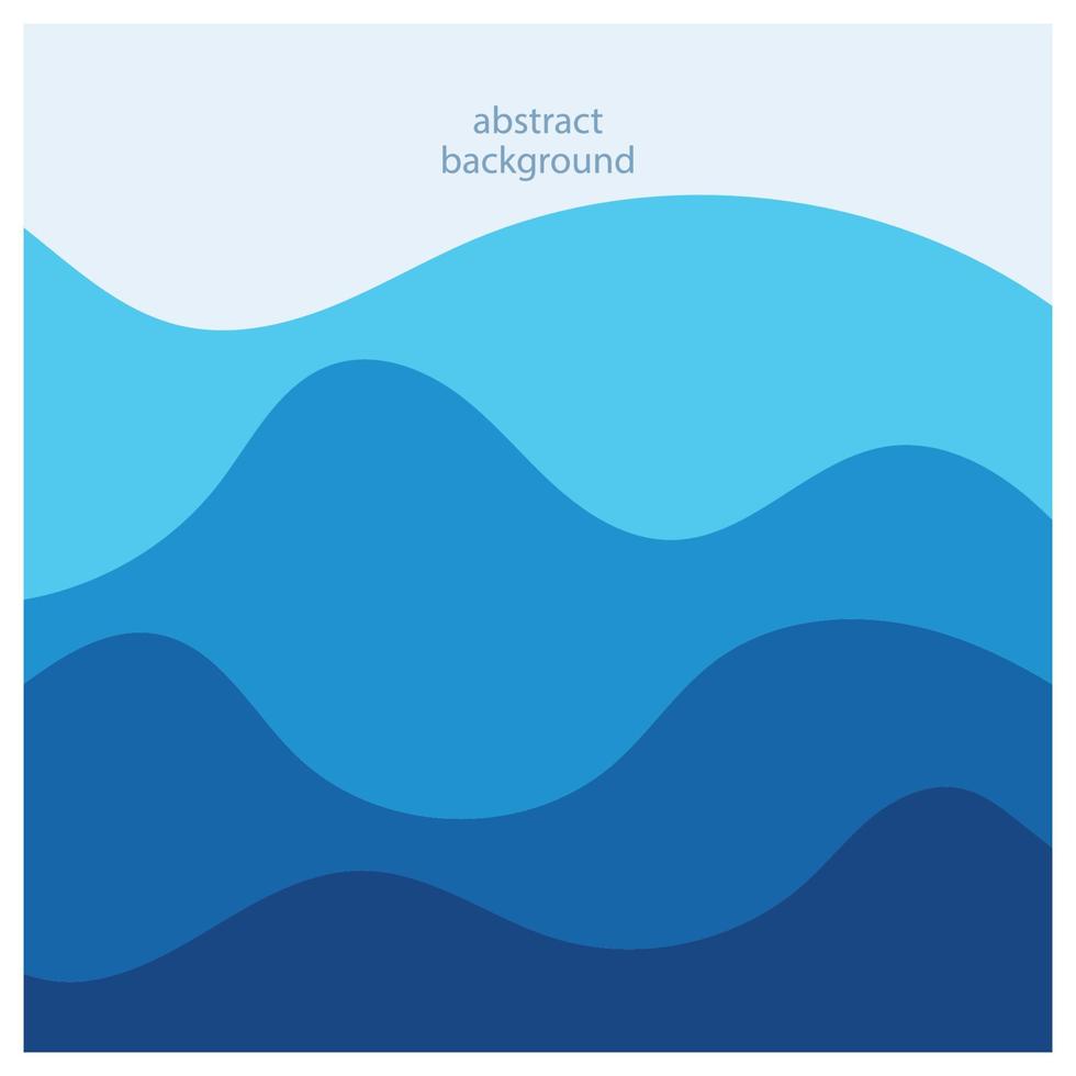 Abstract beach wave background design with blue vector combination, concept design for book cover, wallpaper, swimming pool, marine, lake