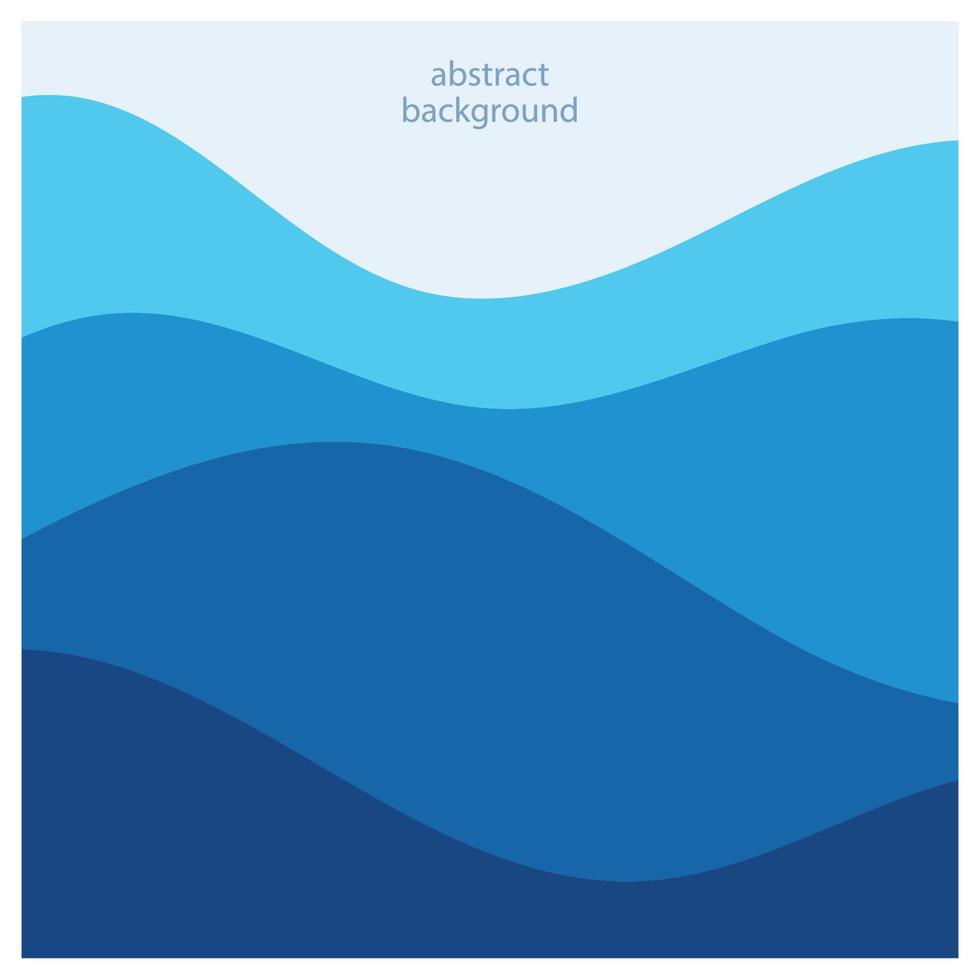 Abstract beach wave background design with blue vector combination, concept design for book cover, wallpaper, swimming pool, marine, lake