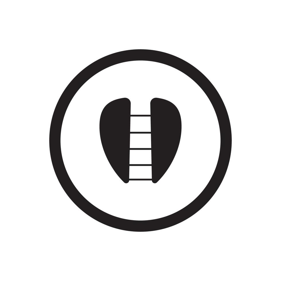 logo icon illustration template simple guitar pick vector design  for badge  music label  music studio  musical instrument business