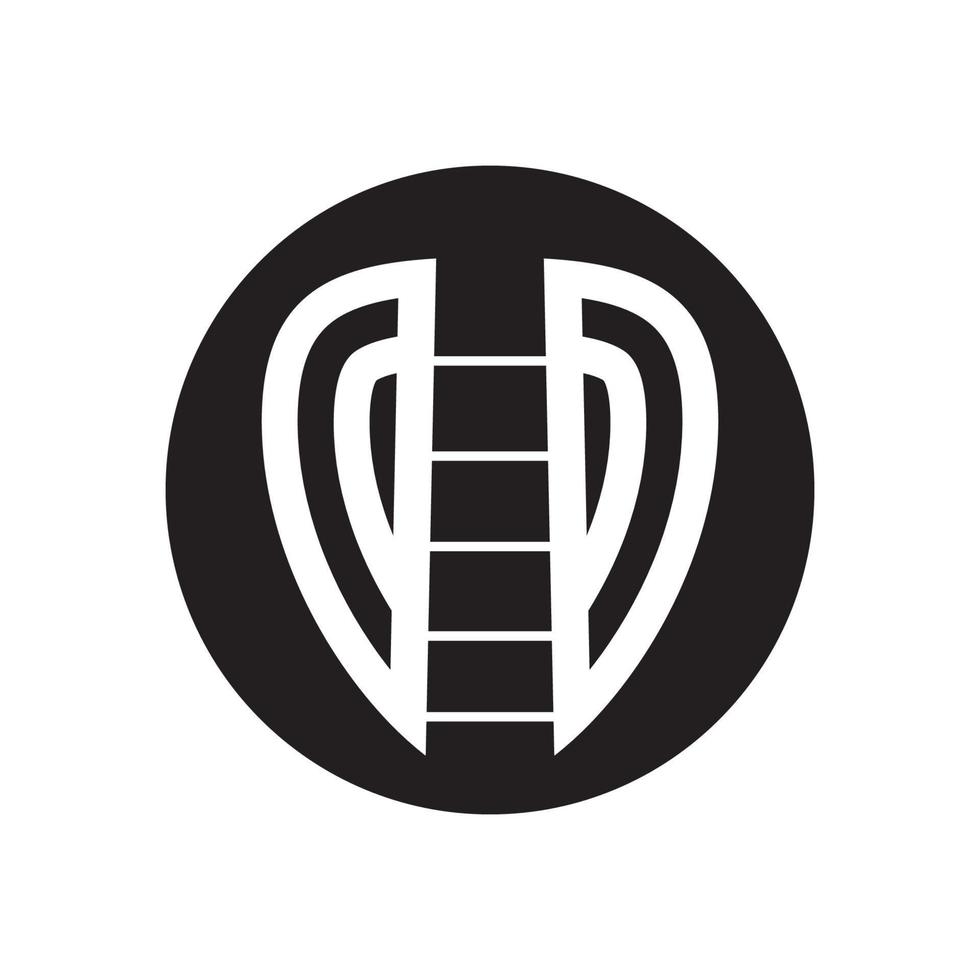 logo icon illustration template simple guitar pick vector design  for badge  music label  music studio  musical instrument business