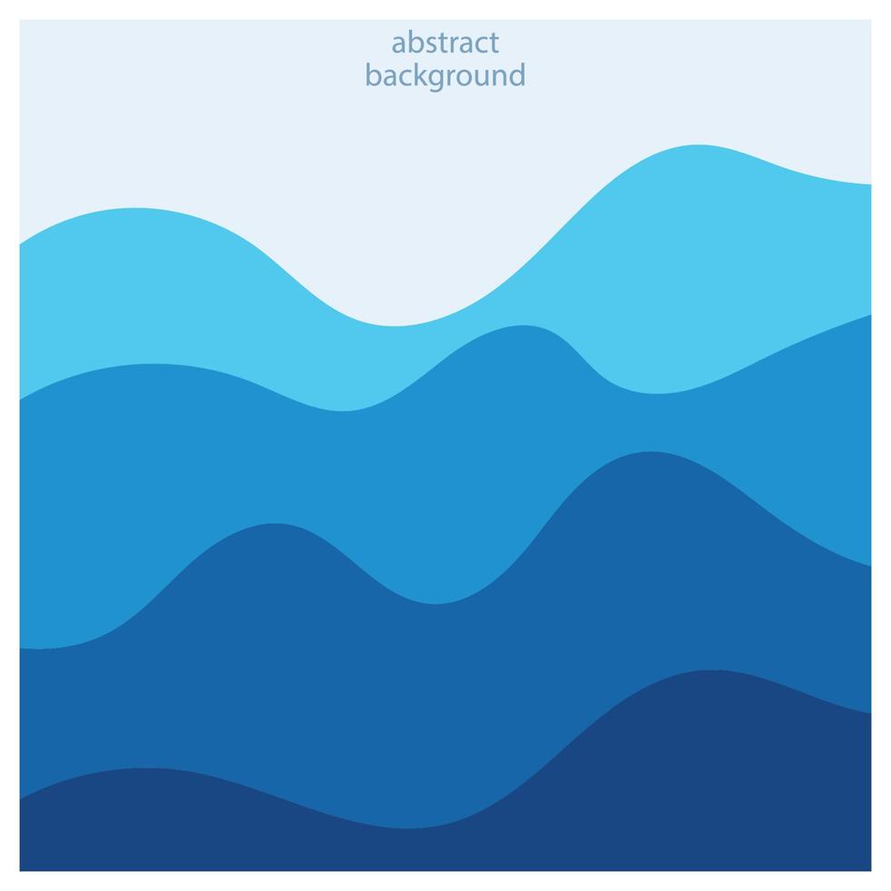 Abstract beach wave background design with blue vector combination, concept design for book cover, wallpaper, swimming pool, marine, lake