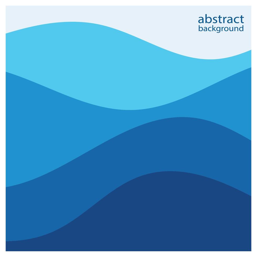Abstract beach wave background design with blue vector combination, concept design for book cover, wallpaper, swimming pool, marine, lake