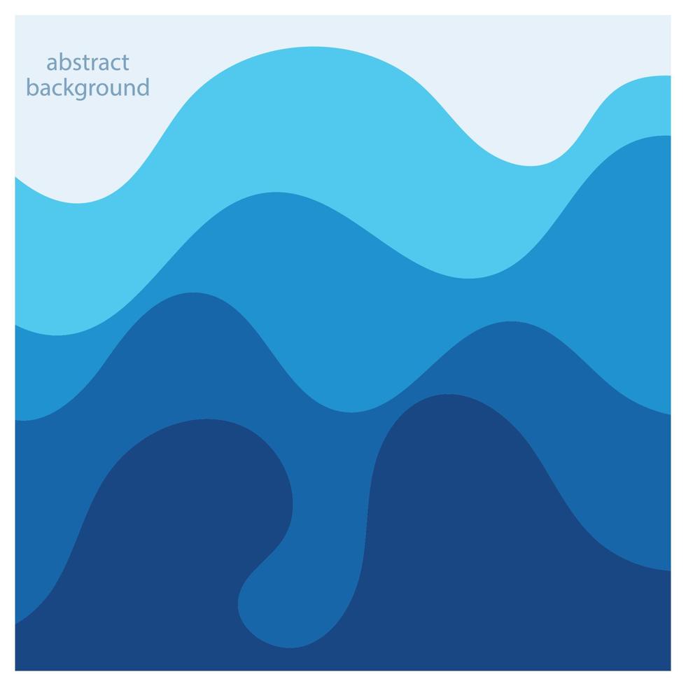 Abstract beach wave background design with blue vector combination, concept design for book cover, wallpaper, swimming pool, marine, lake