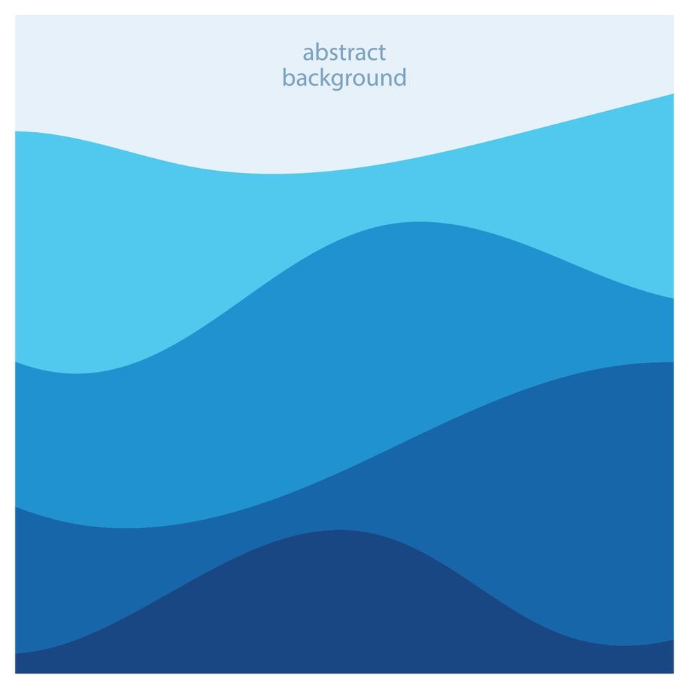 Abstract beach wave background design with blue vector combination, concept design for book cover, wallpaper, swimming pool, marine, lake