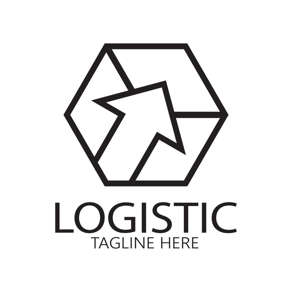 logistics logo icon illustration vector design  distribution symbol  delivery of goods  economy  finance