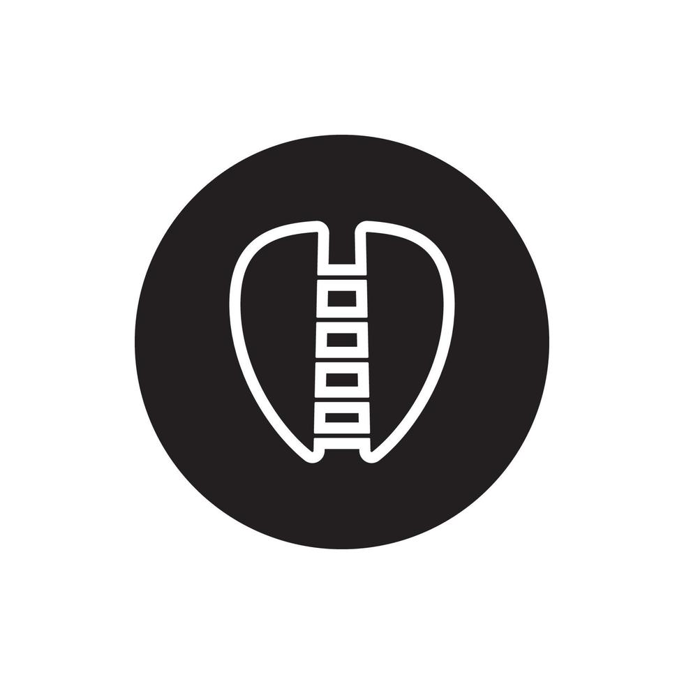 logo icon illustration template simple guitar pick vector design  for badge  music label  music studio  musical instrument business