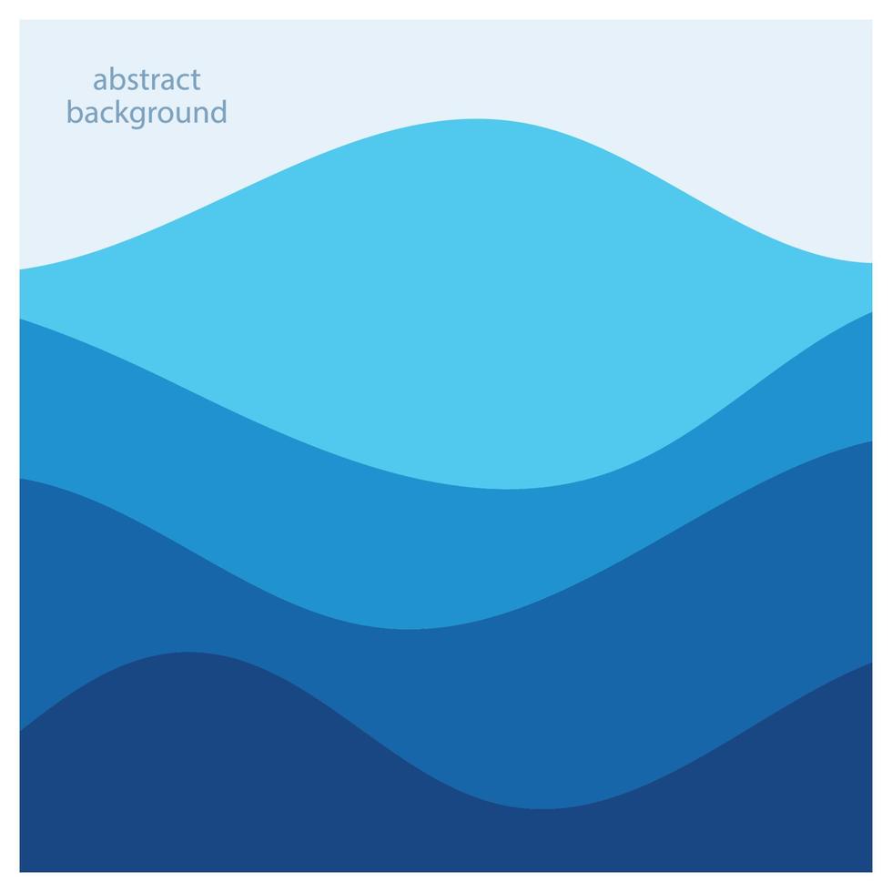 Abstract beach wave background design with blue vector combination, concept design for book cover, wallpaper, swimming pool, marine, lake