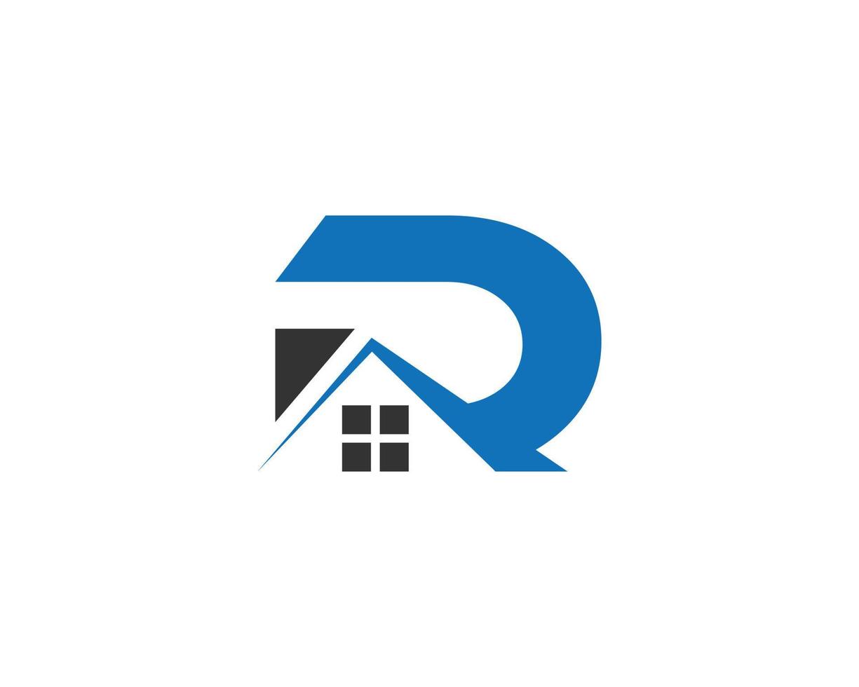 Modern Letter D Real Estate Home Logo Designs Vector Template.