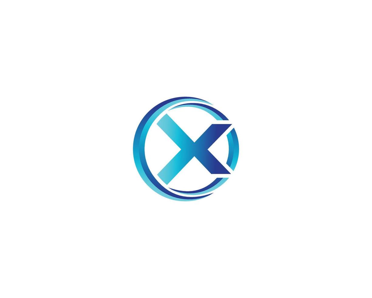 X Letter Logo Design Vector Modern Graphic Template.