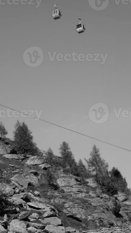 hiking in the swiss alps photo