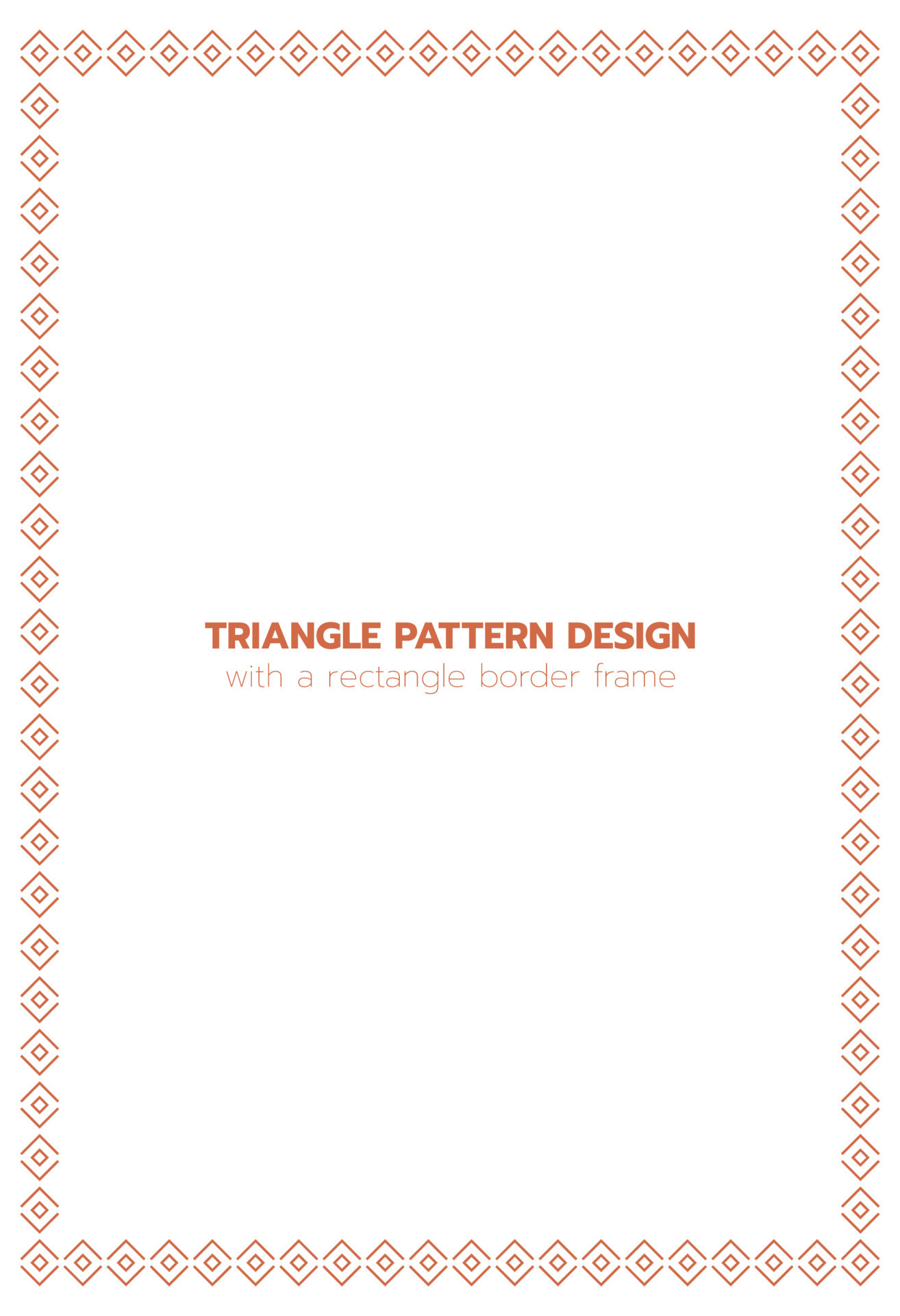 Triangular Border Design Elements Triangle pattern design with a rectangle border frame 12951839 Vector ...