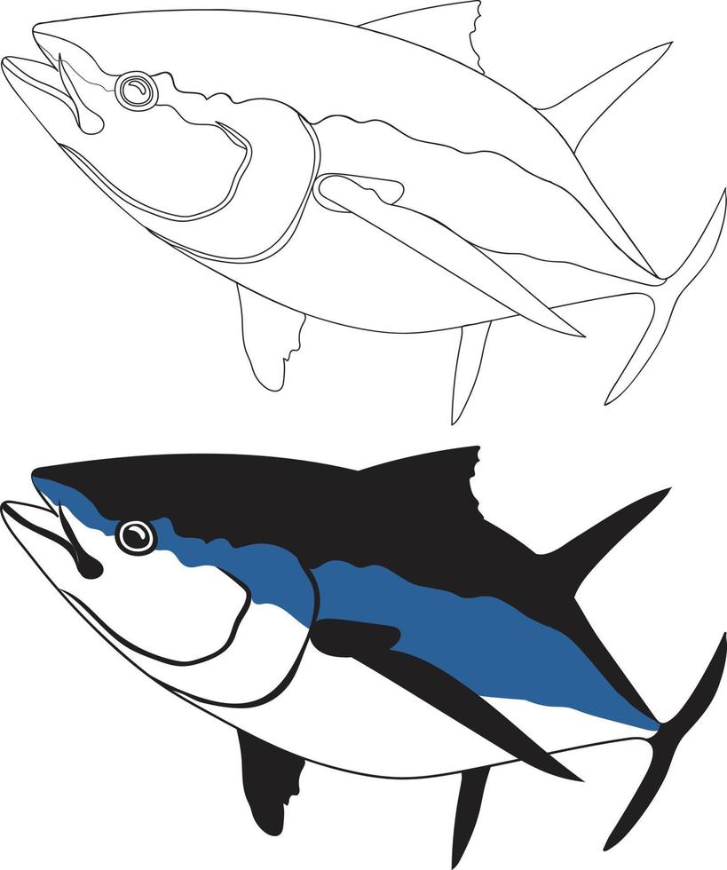 Tuna fish vector