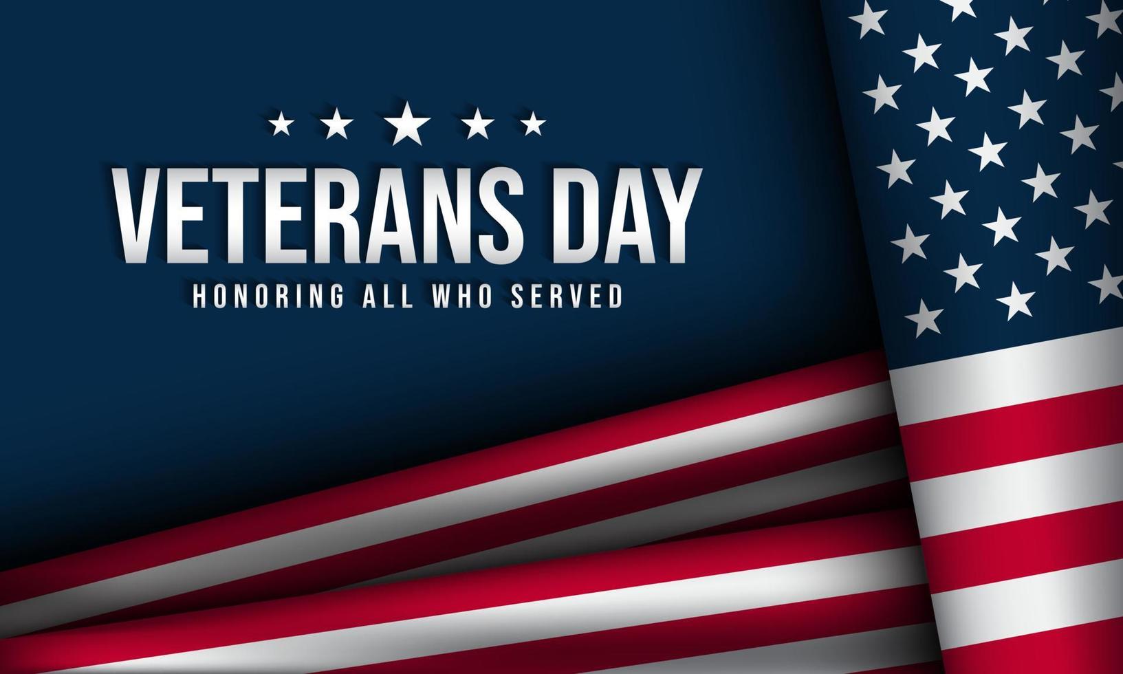 Veterans Day Background Design. vector