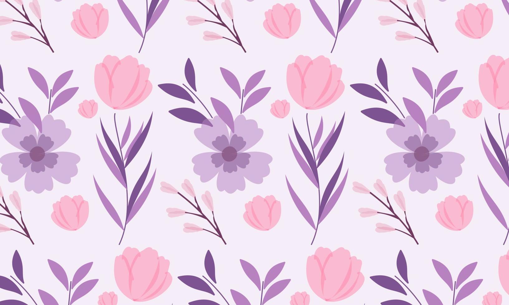 lindo vector de flores y hojas de la naturaleza. pequeñas flores de colores