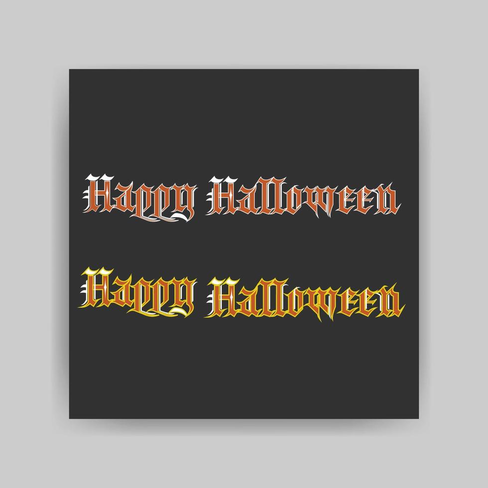 Happy Halloween typography vector