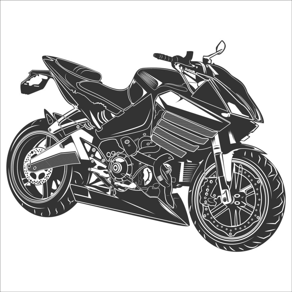 Ilustración de vector de motocicleta