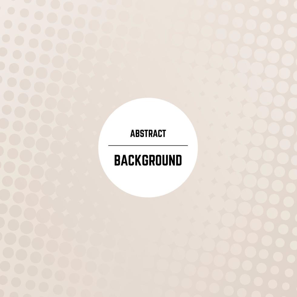 Abstract monochrome background with dots, halftone effect and circle in center. Vector illustration.