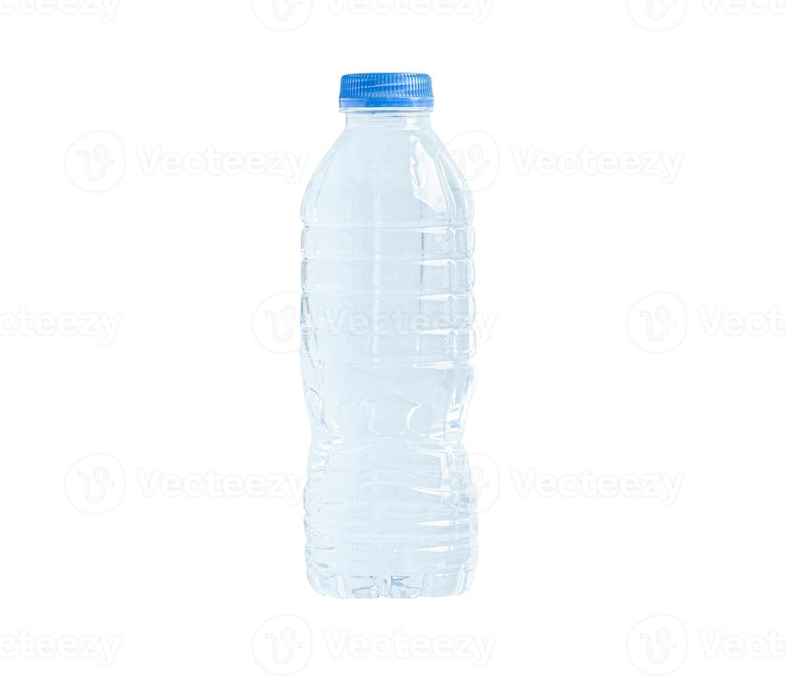 Plastic water bottle isolated on white background with clipping path, mineral, healthy concept. photo