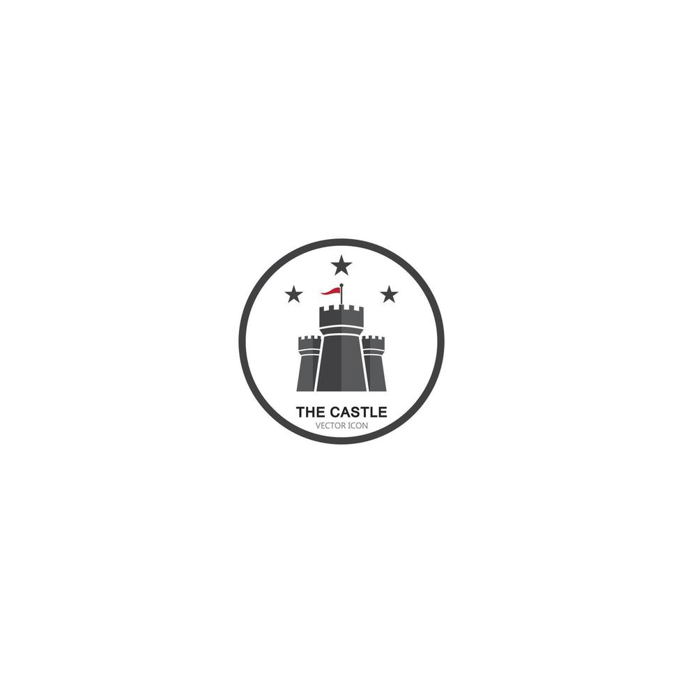 Castle Logo vector icon illustration