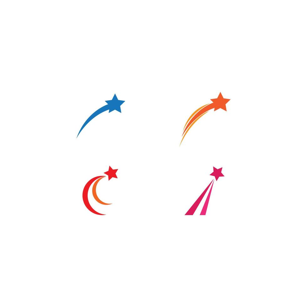 estrella logo plantilla vector icono ilustración