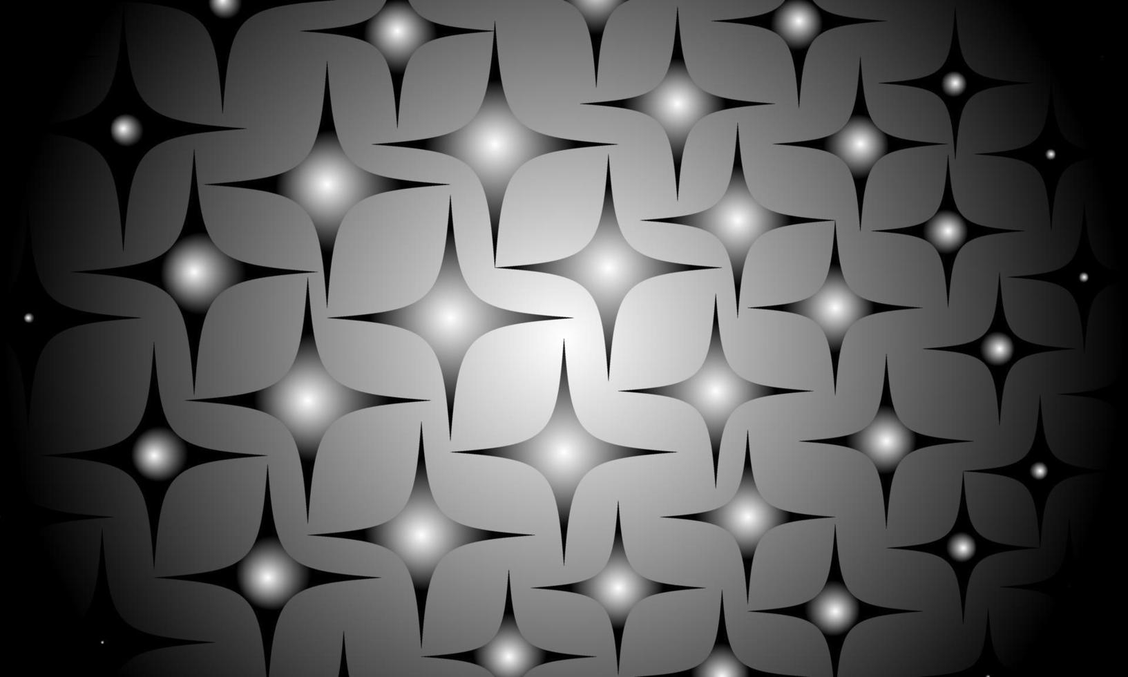 Vector abstract black and white background with stars