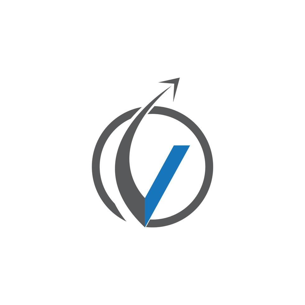 V Letter Logo Template vector illustration